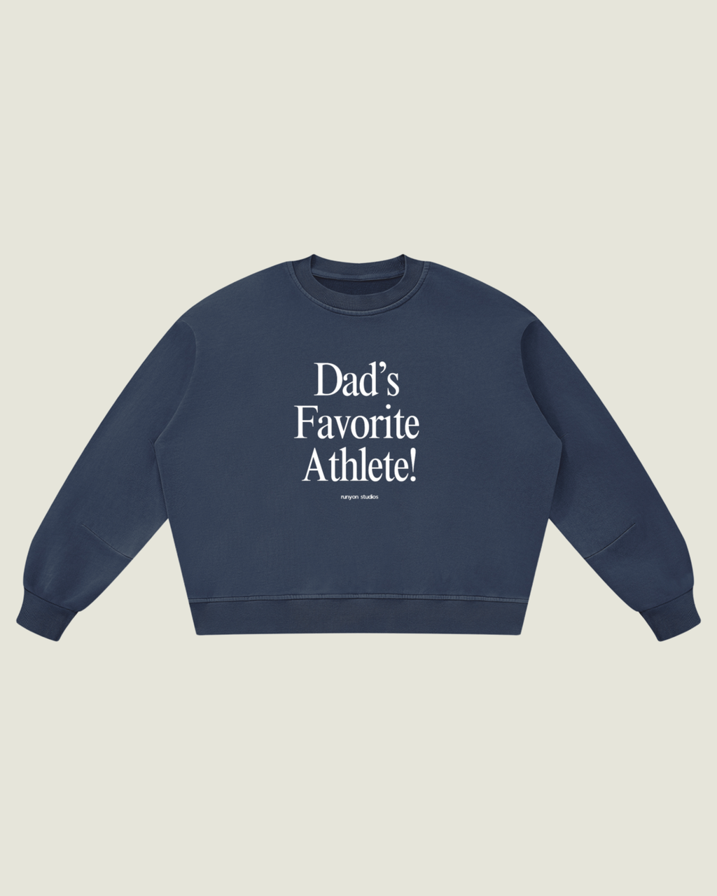 Classic Crewneck “Dad’s Favorite Athlete!”