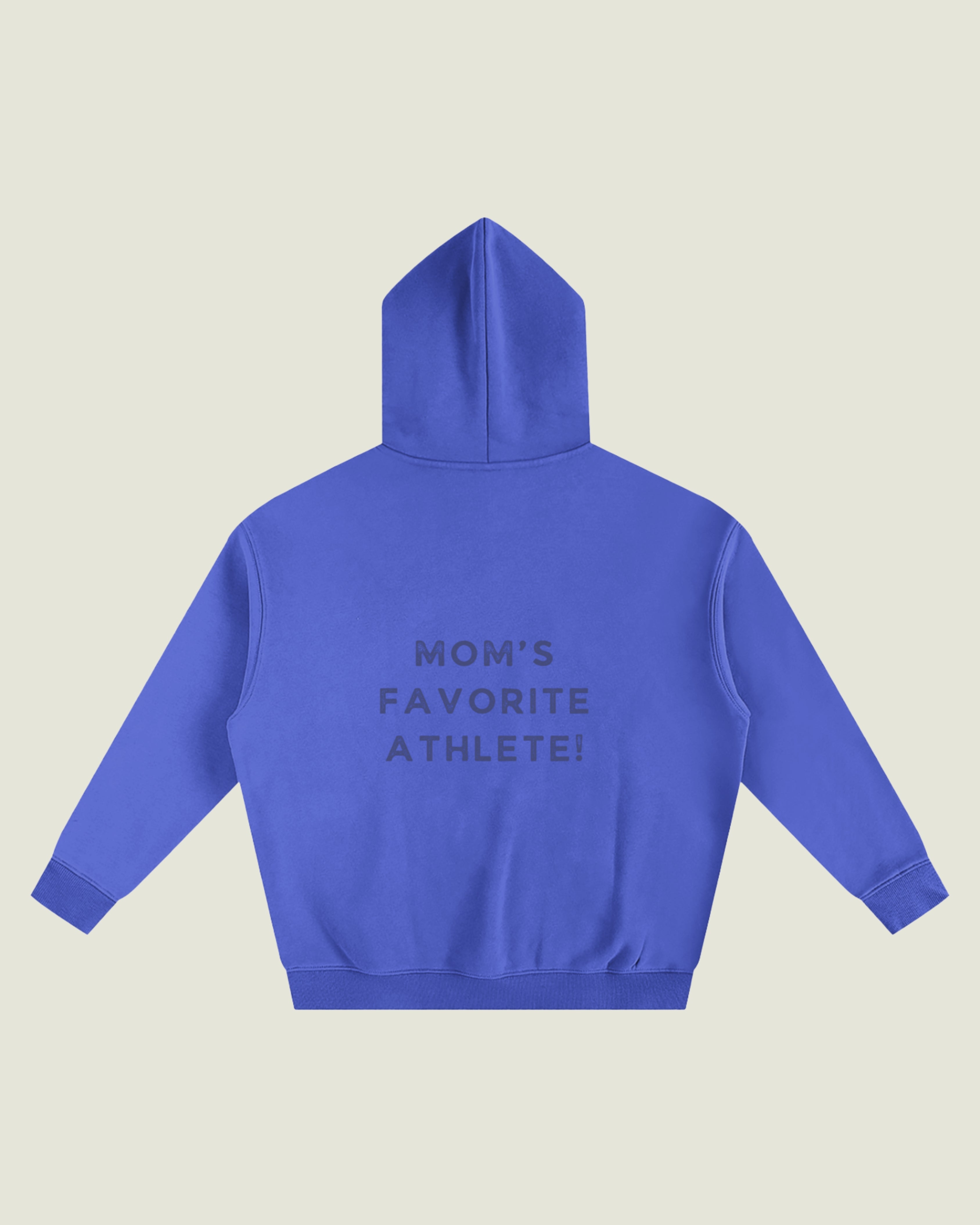 Oversized Fleece Hoodie “Mom’s Favorite Athlete!”