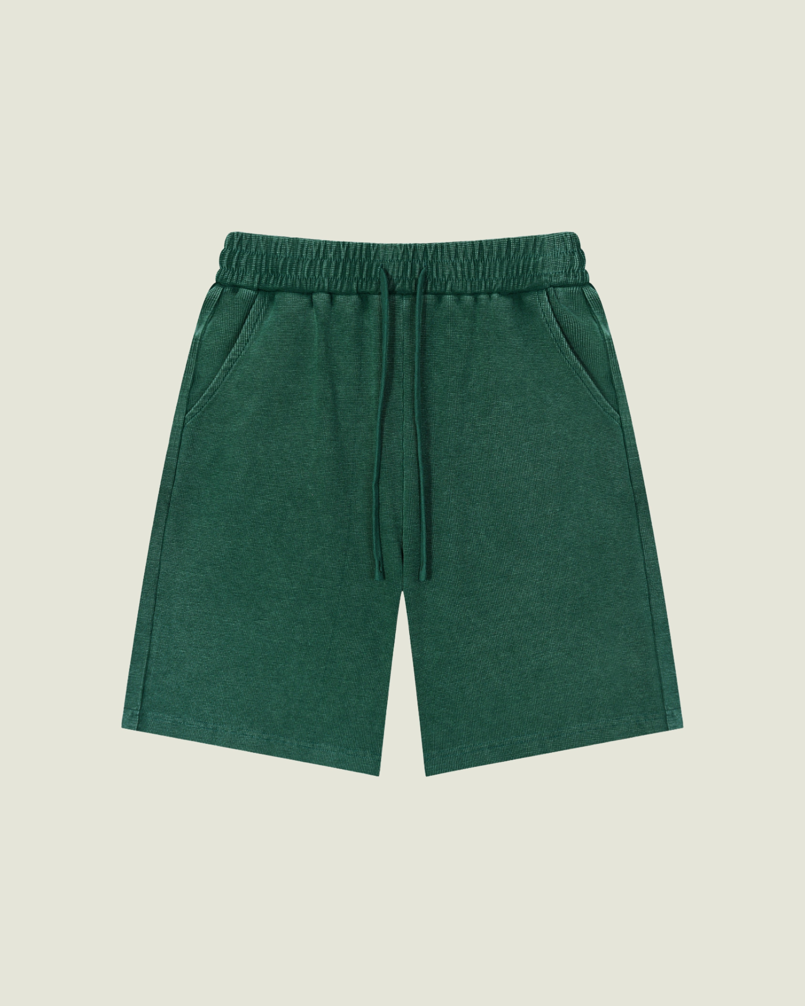 Vintage Wash Waffle Knit Shorts