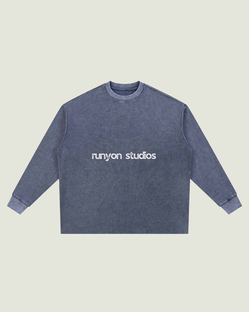 Vintage Wash Waffle Oversized Long Sleeve “44”