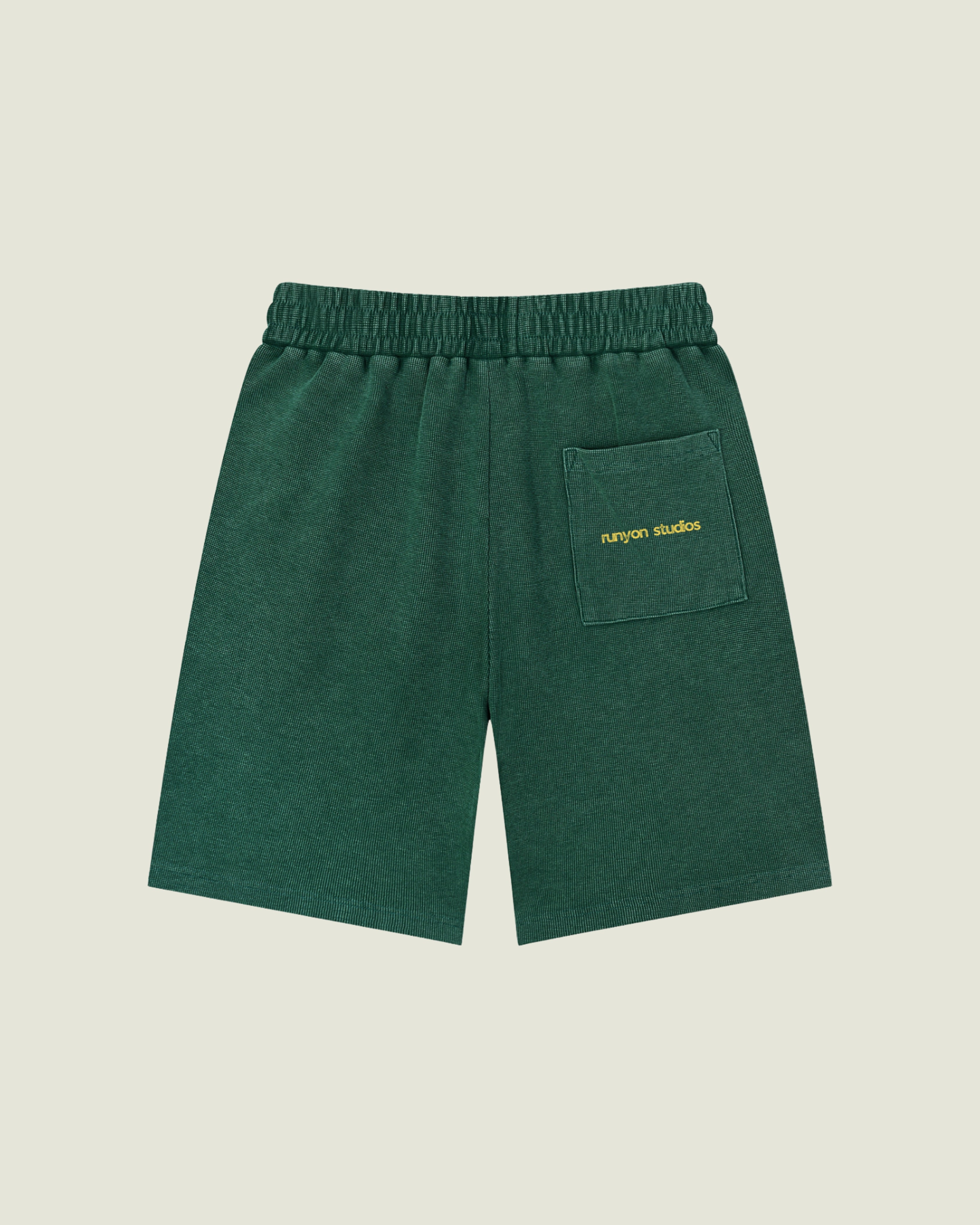 Vintage Wash Waffle Knit Shorts