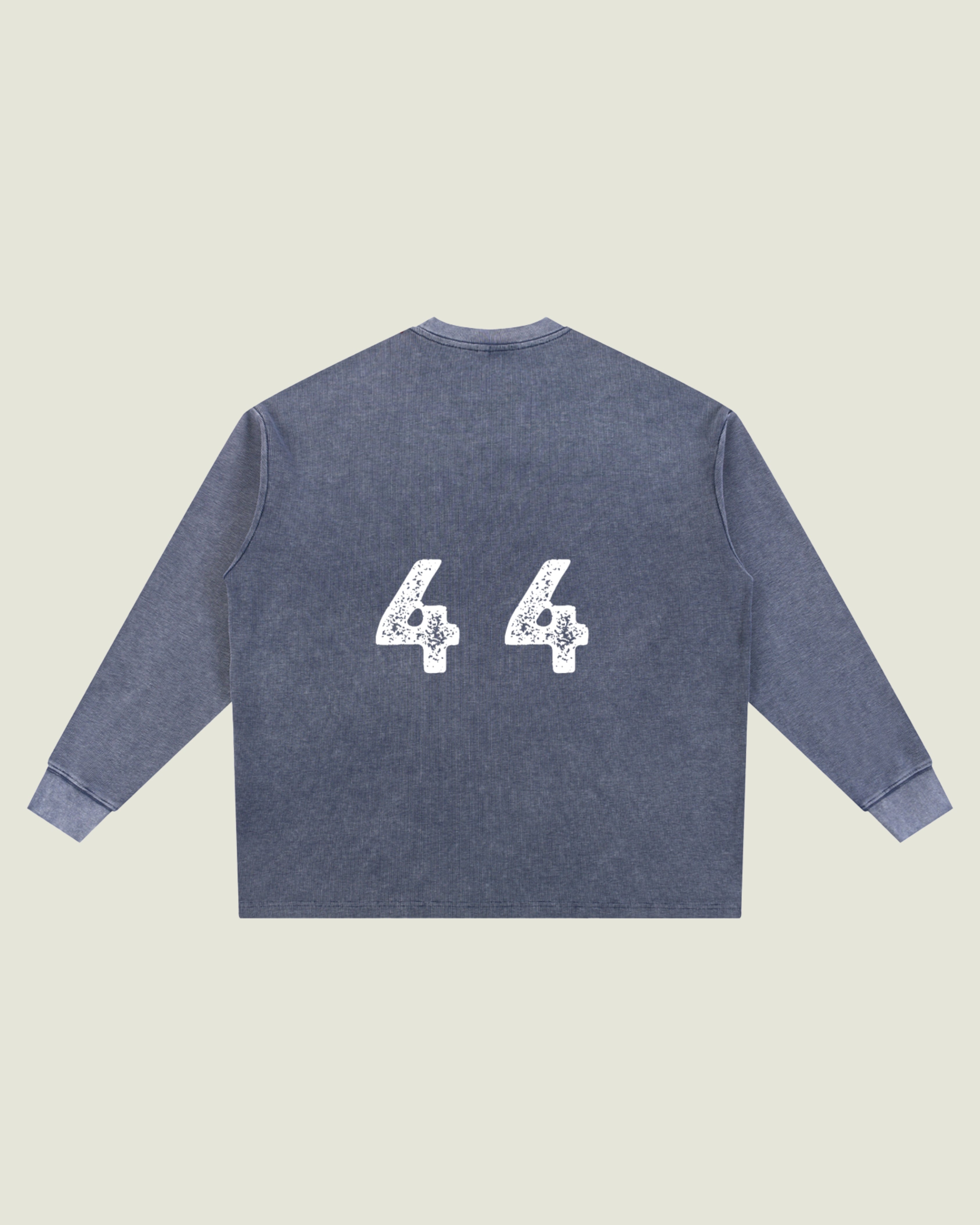 Vintage Wash Waffle Oversized Long Sleeve “44”