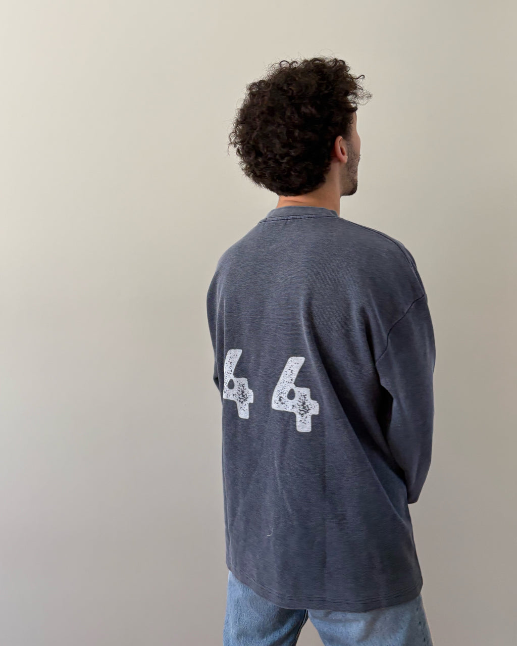 Vintage Wash Waffle Oversized Long Sleeve “44”