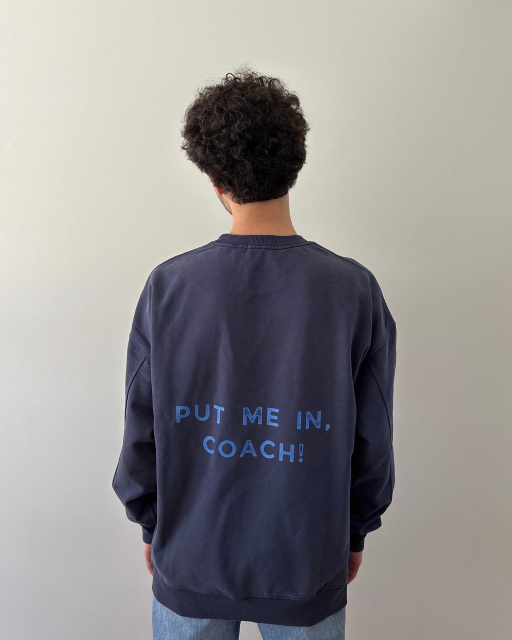 Worn-In Heavyweight Crewneck “Put Me In, Coach!”