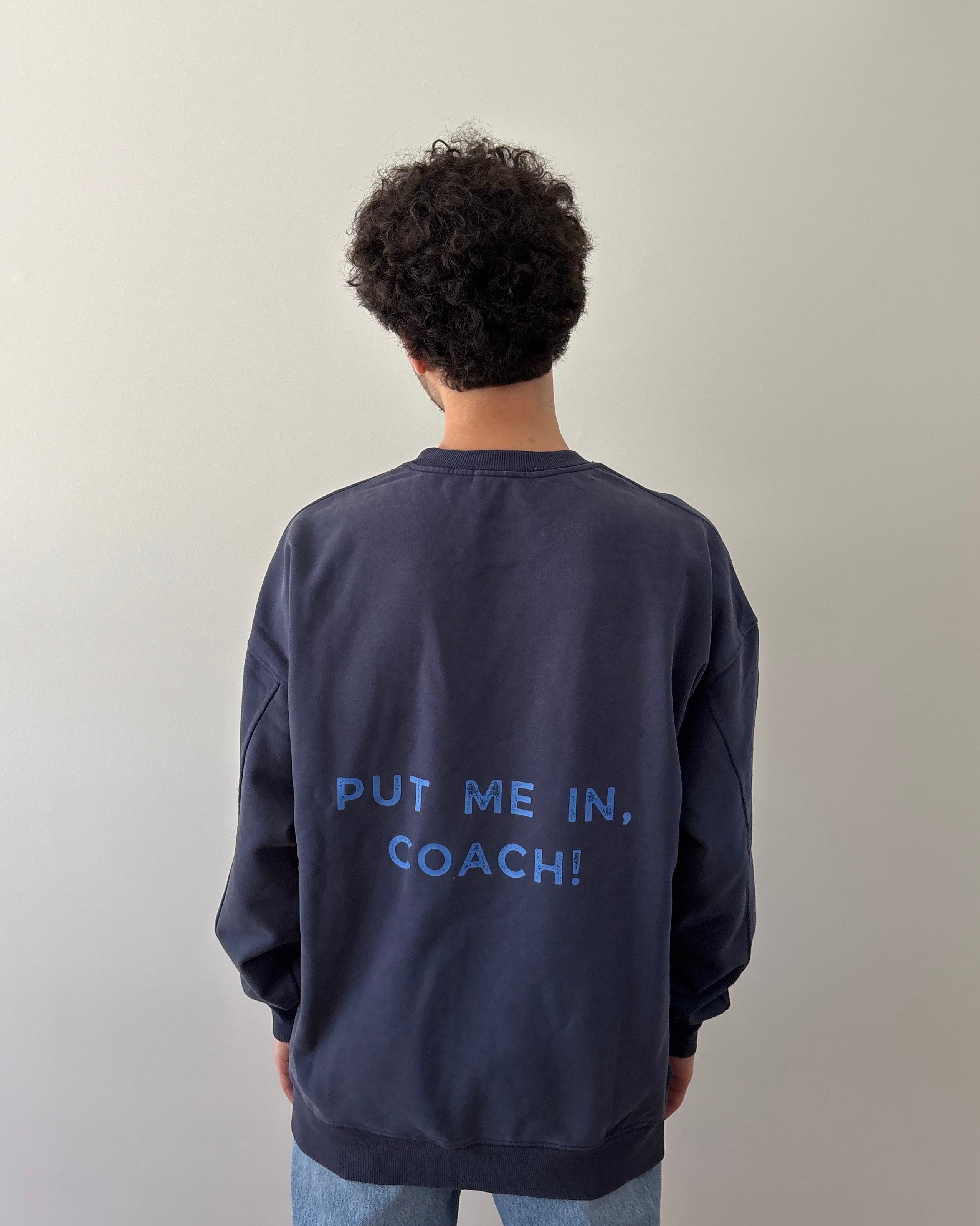 Worn-In Heavyweight Crewneck “Put Me In, Coach!”